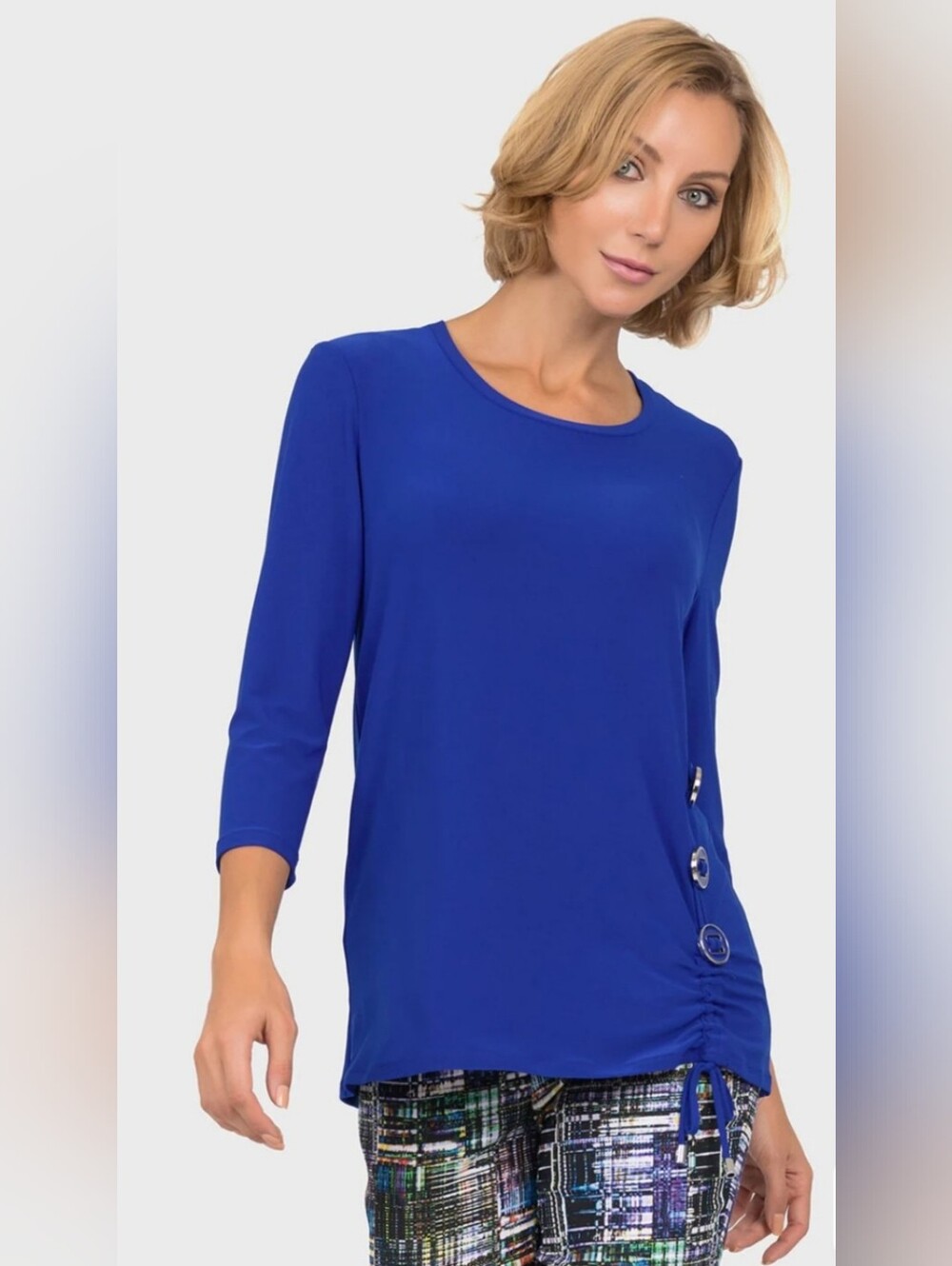 Joseph Ribkoff Royal Sapphire Top Style 191153 size 8 NWOT ptp 18.5" - Picture 4 of 11